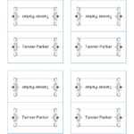 50 Printable Place Card Templates (Free) ᐅ Templatelab for Free Place Card Templates Download