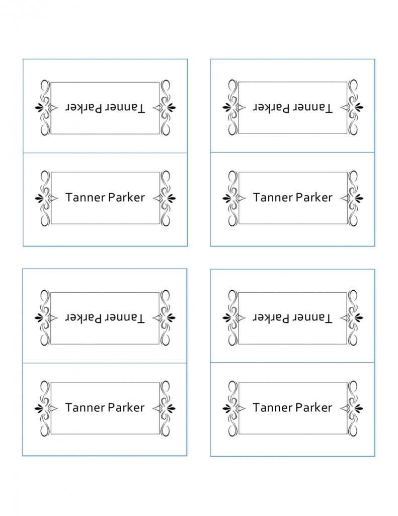 50 Printable Place Card Templates (Free) ᐅ Templatelab for Free Place Card Templates Download