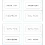 50 Printable Place Card Templates (Free) ᐅ Templatelab in Table Name Card Template
