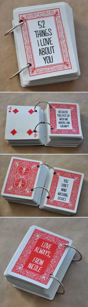 52 Things I Love About You - Visual Heart Creative Studio with 52 Things I Love About You Deck Of Cards Template