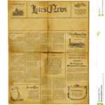 578 Antique Newspaper Template Photos - Free &amp; Royalty-Free intended for Old Blank Newspaper Template