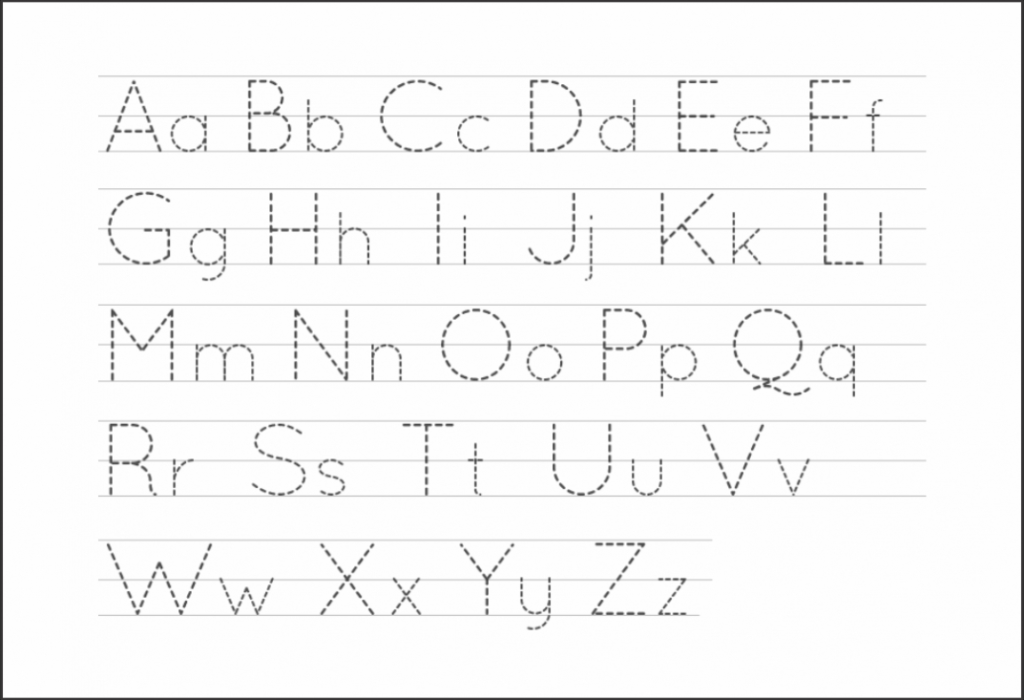 6 Best Free Printable Alphabet Tracing Letters - Printablee pertaining to Tracing Letters Template