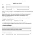 6+ Equipment Loan Agreement Templates - Pdf, Word | Free pertaining to Free Hardware Loan Agreement Template