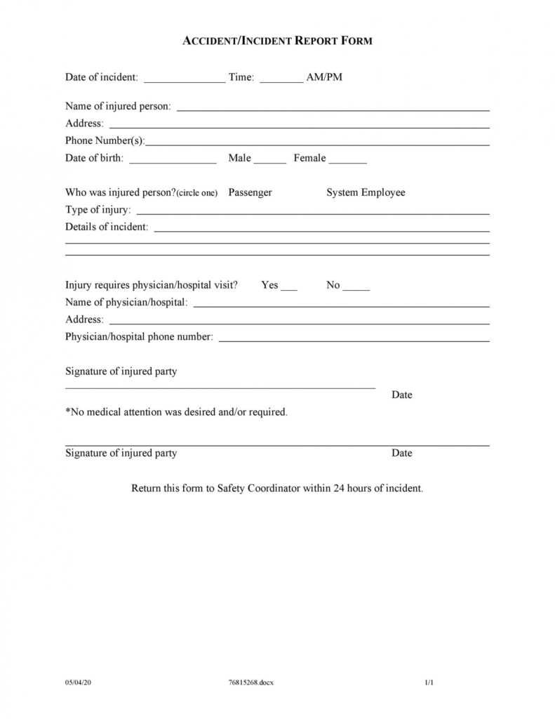 60+ Incident Report Template [Employee, Police, Generic] ᐅ intended for Generic Incident Report Template