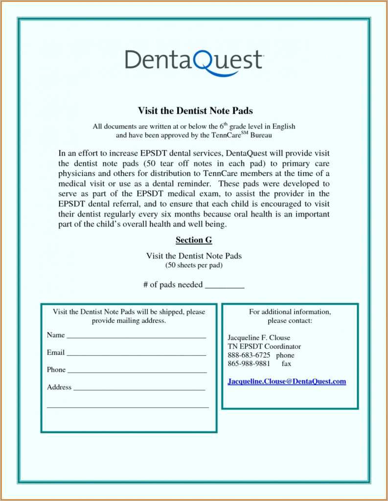 7+ Dental Note Examples - Pdf | Examples regarding Dental Notes Templates