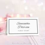 7 Free Wedding Place Card Templates for Celebrate It Templates Place Cards