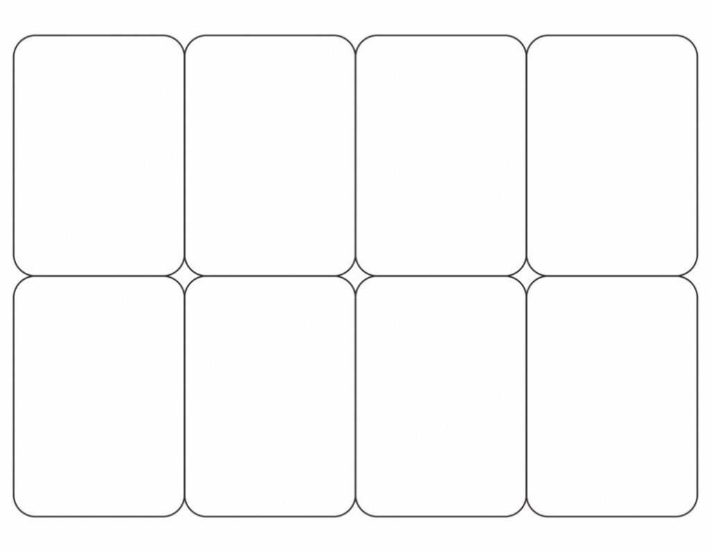 8 Best Blank Playing Card Printable Template For Word for Blank Playing Card Template