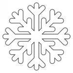 8 Free Printable Large Snowflake Templates - Simple Mom Project within Blank Snowflake Template