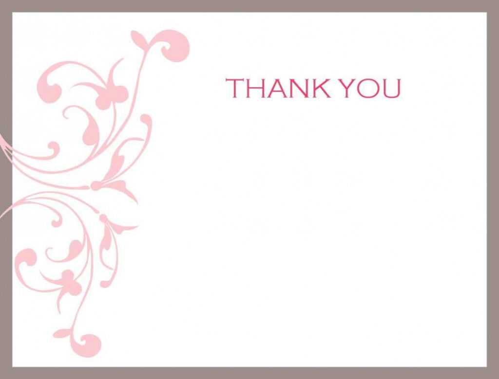 84 Free Printable Thank You Note Card Template Free Download pertaining to Thank You Note Card Template