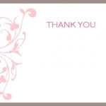 84 Free Printable Thank You Note Card Template Free Download within Thank You Note Card Template