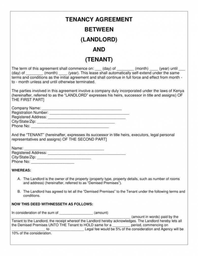 9+ Simple Tenancy Agreement Templates - Pdf | Free &amp; Premium with Private Rental Agreement Template