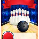 A Blank Bowling Flyer Template Great For Birthday Parties, Bowling.. inside Bowling Party Flyer Template