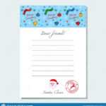 A Letter Of Santa Claus On A Beautiful Letterhead - Template pertaining to Santa Letterhead Template