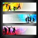 Abstract Colorful Sport Banners Set. | Stock Images Page intended for Sports Banner Templates