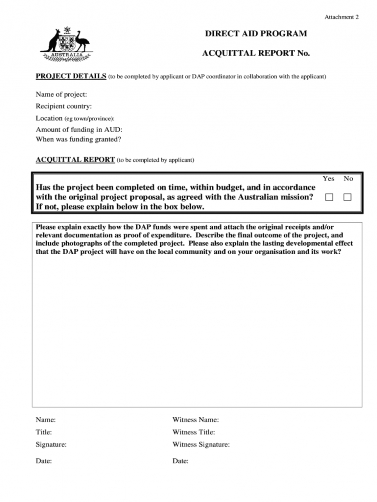 Acquittal Report Template - Fill Online, Printable, Fillable regarding Acquittal Report Template