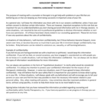 Adolescent Confidentiality Agreement inside Therapy Confidentiality Agreement Template