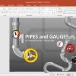 Animated Gauges And Pipes Powerpoint Template with Multimedia Powerpoint Templates