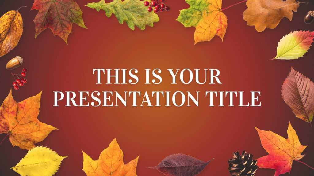 Autumn Leaves. Free Powerpoint Template &amp; Google Slides with regard to Free Fall Powerpoint Templates