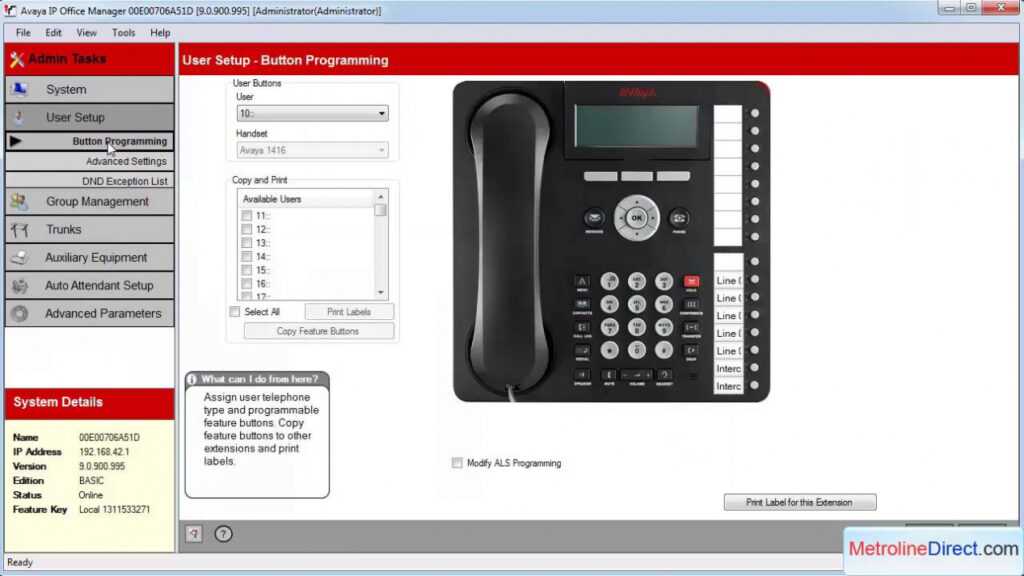 Avaya Ip Office - How To Print Desi Labels In Basic Mode throughout Avaya Phone Label Template
