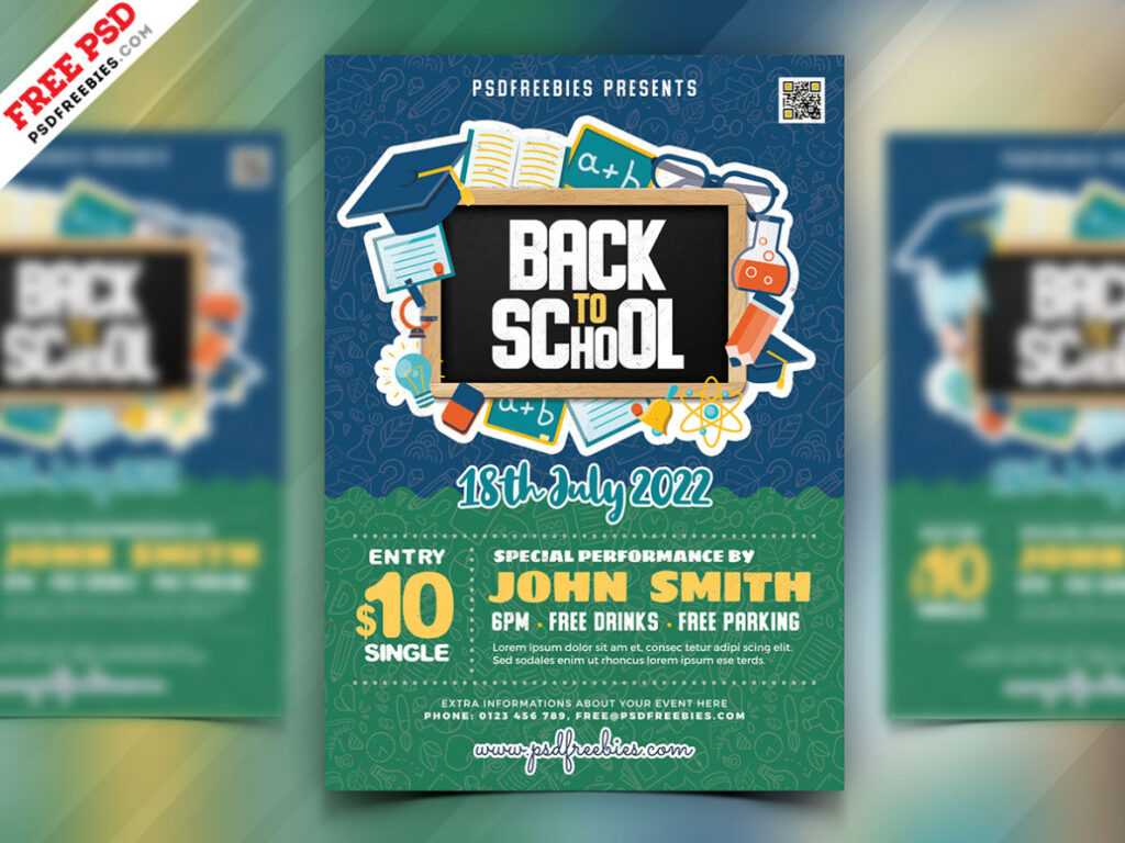 Back To School Party Flyer Design Psd | Psdfreebies with Back To School Party Flyer Template