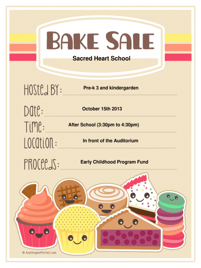 Bake Sale Flyer - Fill Out And Sign Printable Pdf Template | Signnow regarding Bake Sale Flyer Template Free