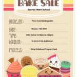 Bake Sale Flyer Template ~ Addictionary inside Bake Off Flyer Template