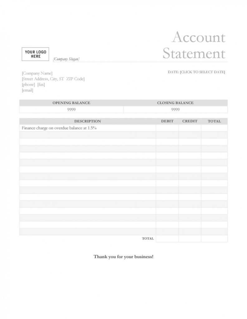 Bank Statement Template Excel ~ Addictionary with regard to Credit Card Statement Template Excel