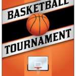 Basketball Tournament Flyer Poster Royalty Free Vector Image with Basketball Tournament Flyer Template