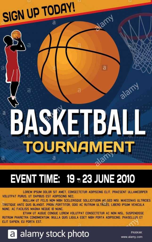 Basketball Tournament Flyer Template ~ Addictionary within 3 On 3 Basketball Tournament Flyer Template