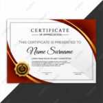 Beautiful Certificate Template Design With Best Award Symbol within Beautiful Certificate Templates