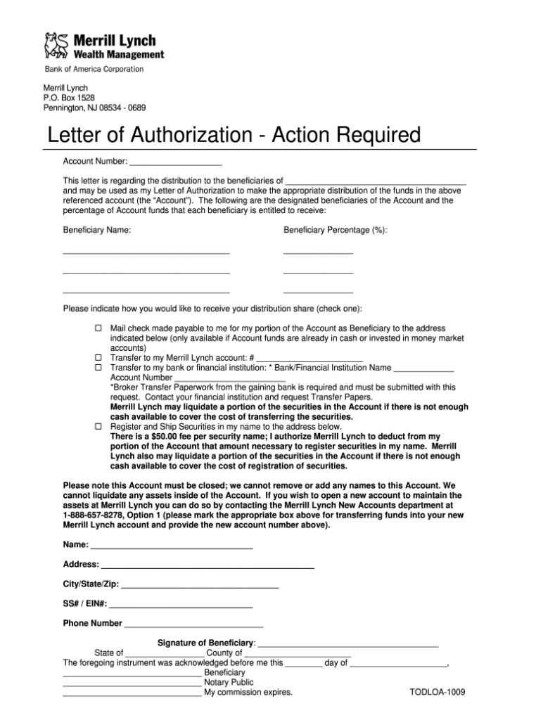 Beneficiary Letter - Fill Out And Sign Printable Pdf Template | Signnow for Estate Distribution Letter Template