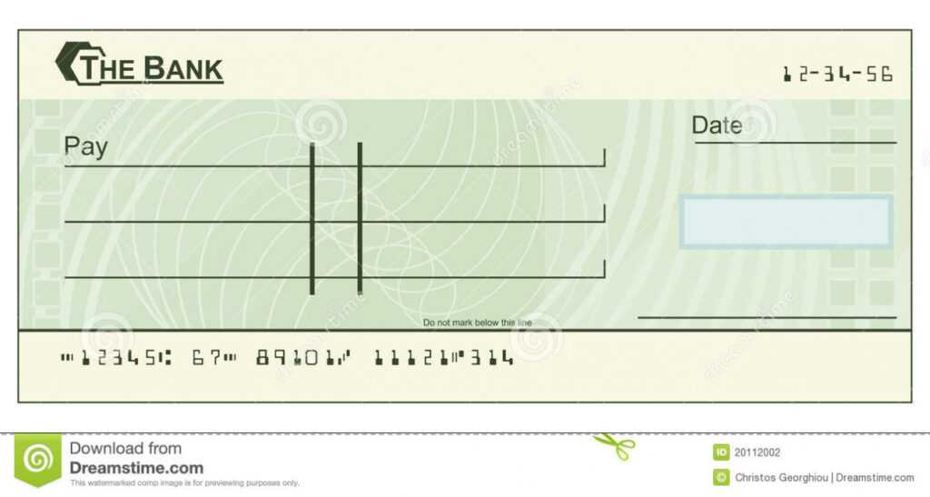 Blank Cheque Stock Illustrations – 1,886 Blank Cheque Stock pertaining to Blank Cheque Template Uk