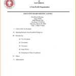 Board Meeting Agenda Template Non Profit with Non Profit Board Meeting Agenda Template