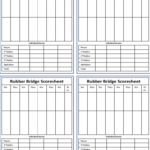 Bridge Score Sheet - 6 Free Templates In Pdf, Word, Excel intended for Bridge Score Card Template