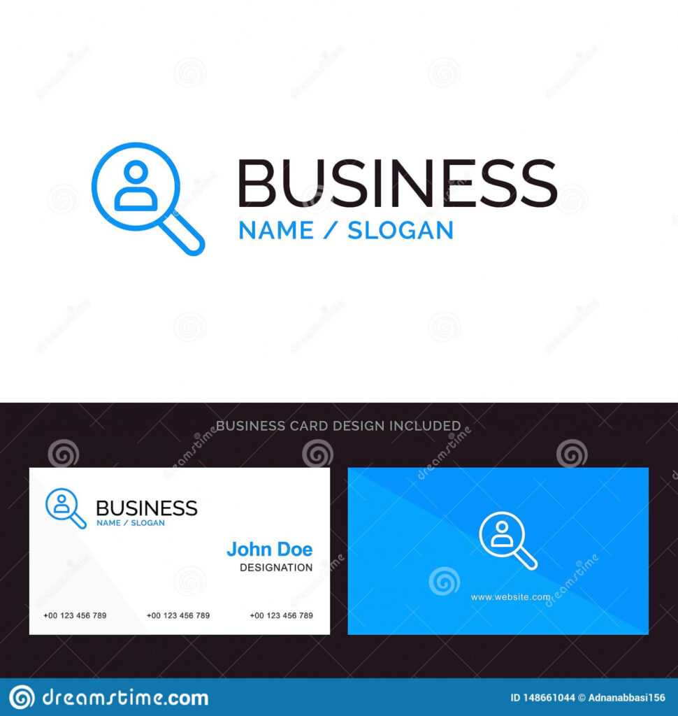 Browse, Find, Networking, People, Search Blue Business Logo with regard to Networking Card Template