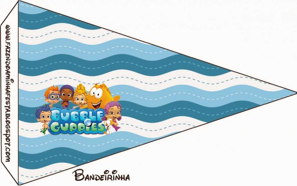 Bubble Guppies Birthday Banner Template - Professional Plan with Bubble Guppies Birthday Banner Template