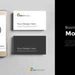 Business Card Mockups Modern Ppt Templates intended for Business Card Powerpoint Templates Free