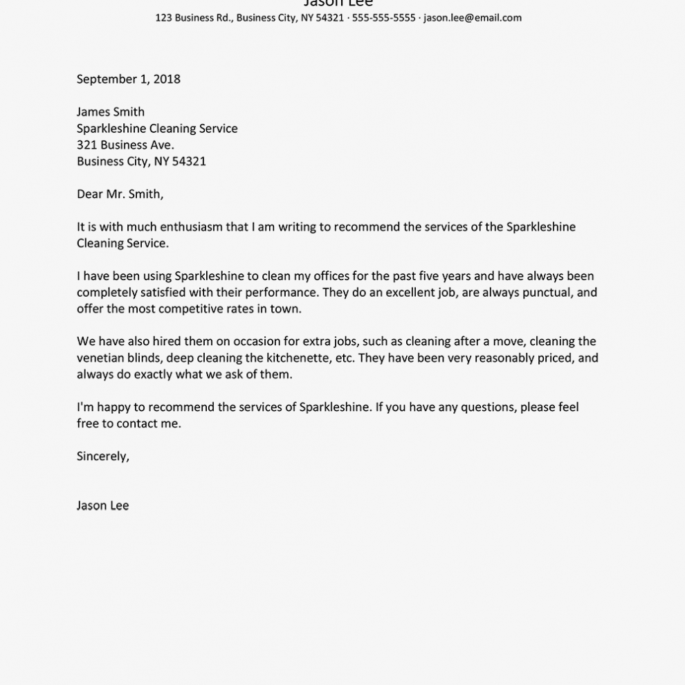 Business Reference Letter Examples pertaining to Business Reference Template Word
