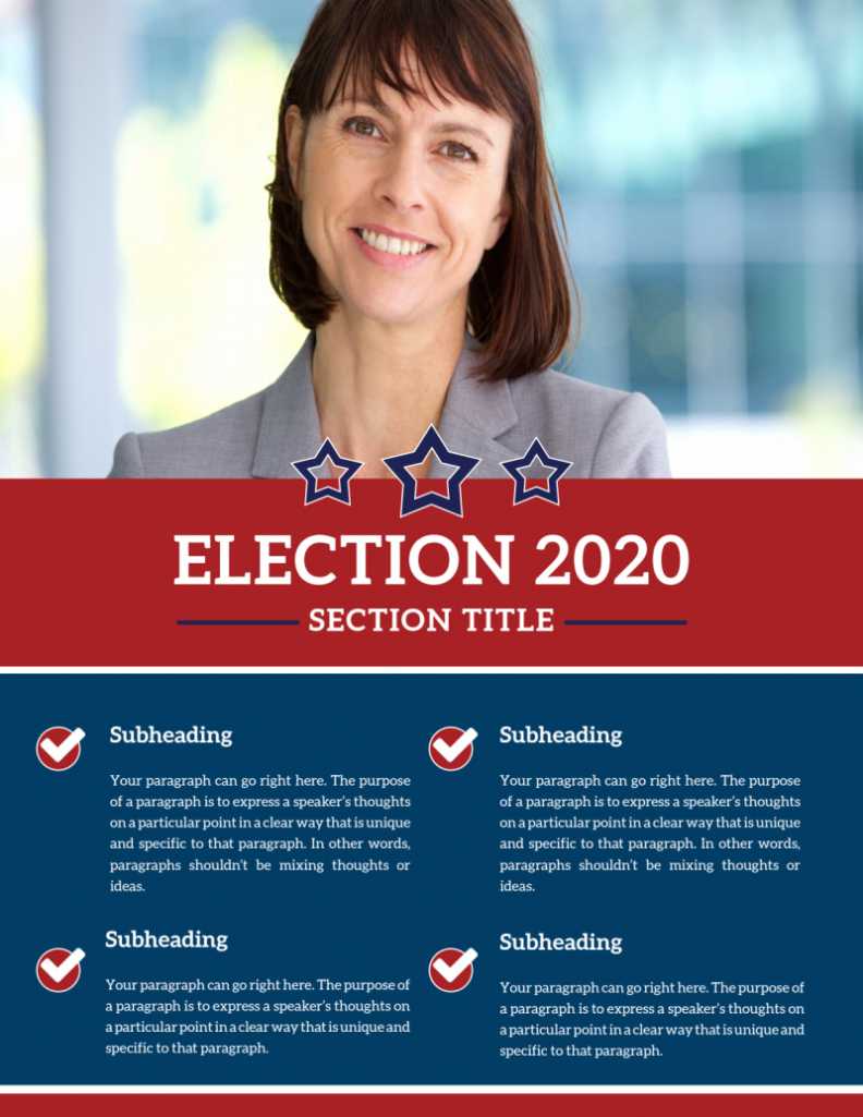 Campaign Informational Flyer Template | Mycreativeshop for Election Campaign Flyer Template
