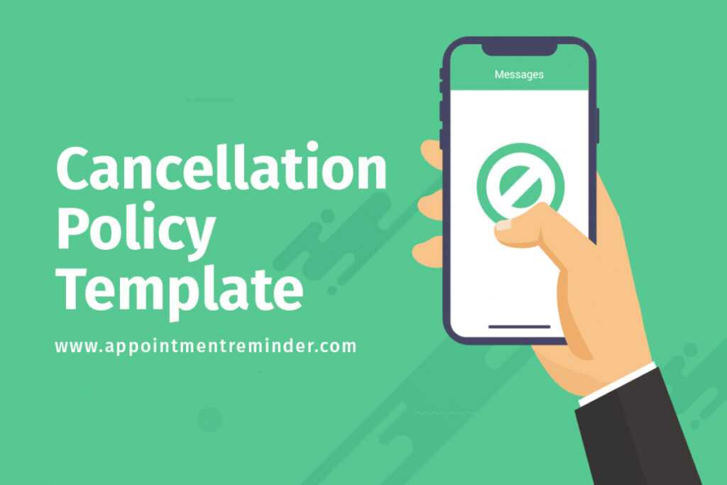 Cancellation Policy Template for 24 Hour Cancellation Policy Template