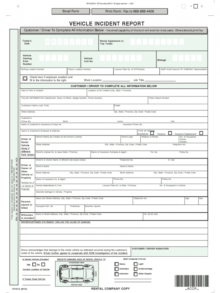 Car Accident Report - Fill Out And Sign Printable Pdf Template | Signnow within Car Damage Report Template