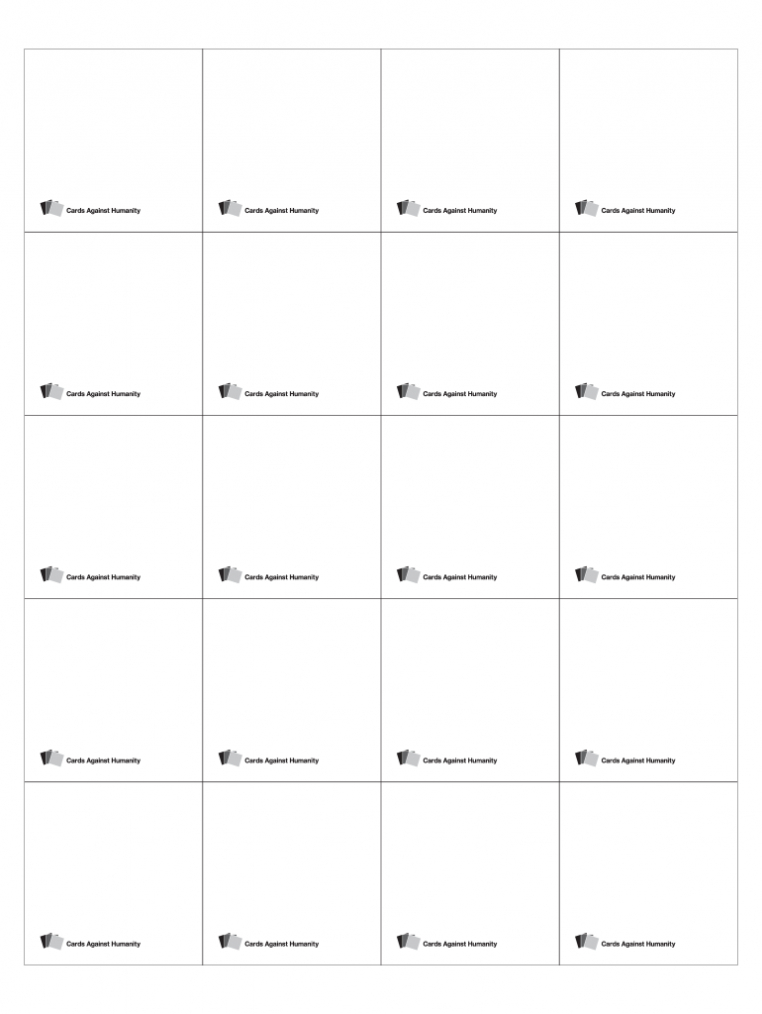 Cards Against Humanity Template - Fill Online, Printable inside Cards Against Humanity Template