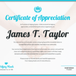 Certificate Of Appreciation inside Certificates Of Appreciation Template