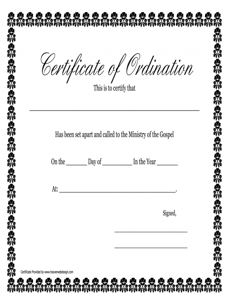 Certificate Of Ordination Template Pdf - Fill Out And Sign Printable Pdf  Template | Signnow intended for Ordination Certificate Templates