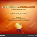 Certificate Template In Basketball Sport Theme With Basketball Theme Color  Background, Diploma Design 195907542 for Basketball Camp Certificate Template