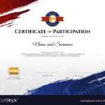 Certificate Template In Rugsport Theme Royalty Free Vector intended for Athletic Certificate Template