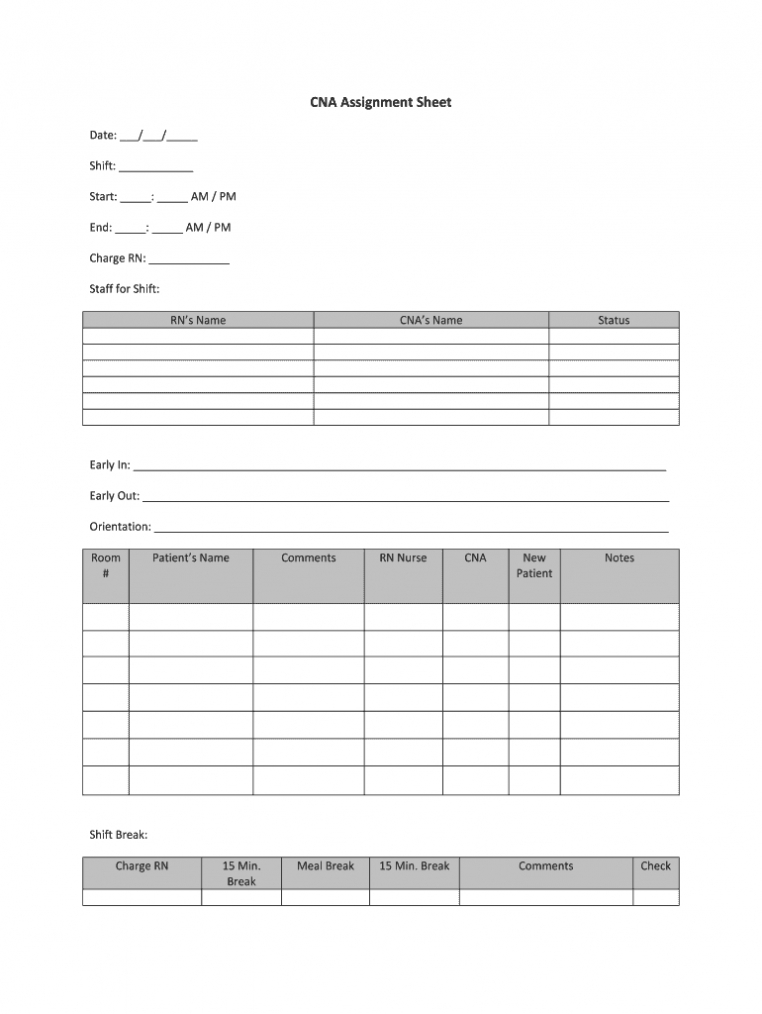 Charge Nurse Report Sheet Template - Professional Plan Templates inside Charge Nurse Report Sheet Template