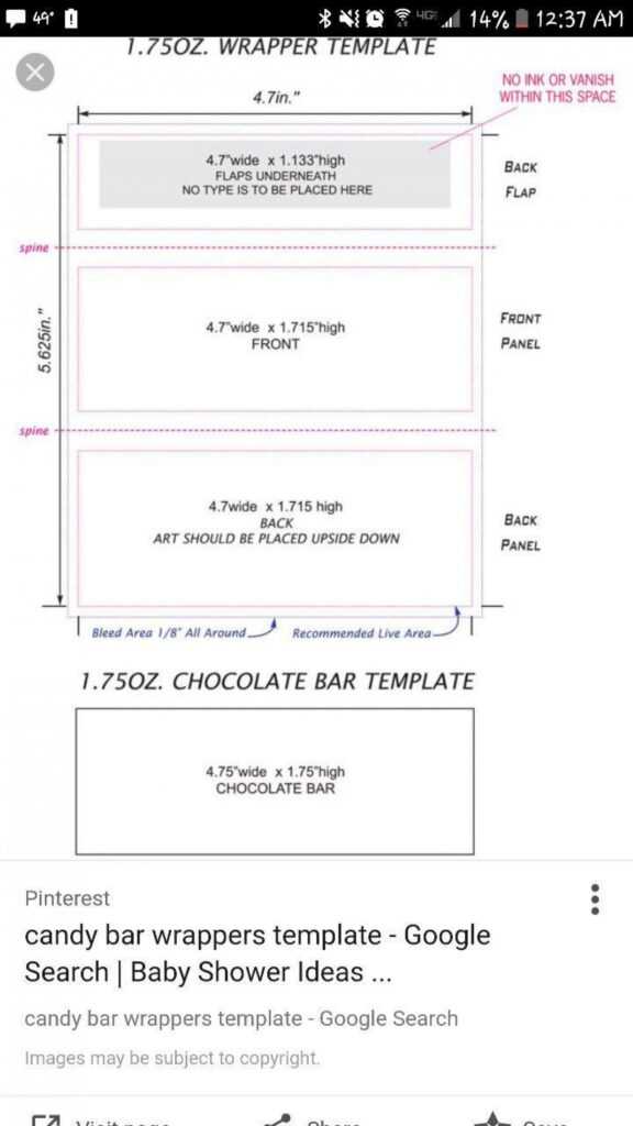 Chocolate Bar Wrapper Template Word ~ Addictionary throughout Candy Bar Wrapper Template For Word