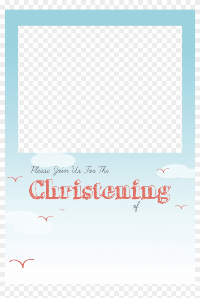 Christening Png Free - Baptism Invitation Template Png within Blank Christening Invitation Templates
