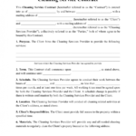 Cleaning Service Contract Template Download Printable Pdf for Cleaning Business Contract Template